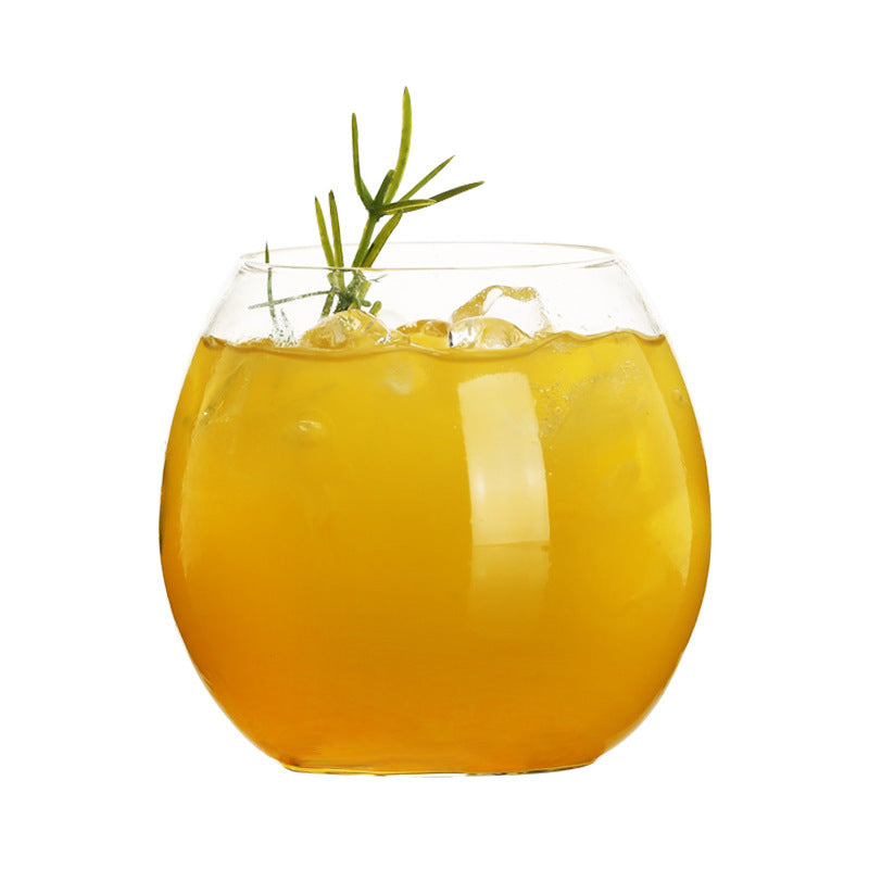 Fashion Simple Pot Belly Glass Soda Cup