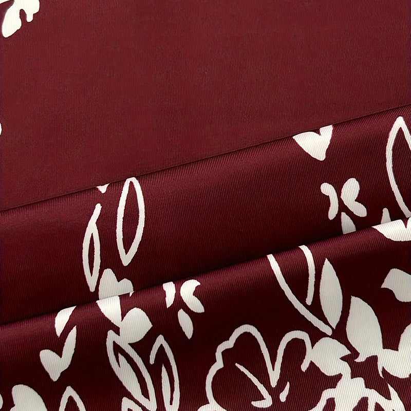 Women's Summer Boho Dress Vintage Floral Print Short Sleeve T-Shirt Sundress Beach Casual Dress