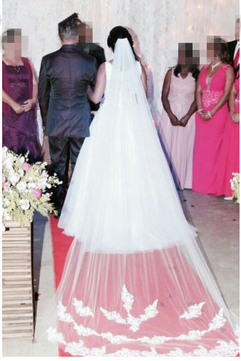 Women's Elegant And Simple Lace White Veil