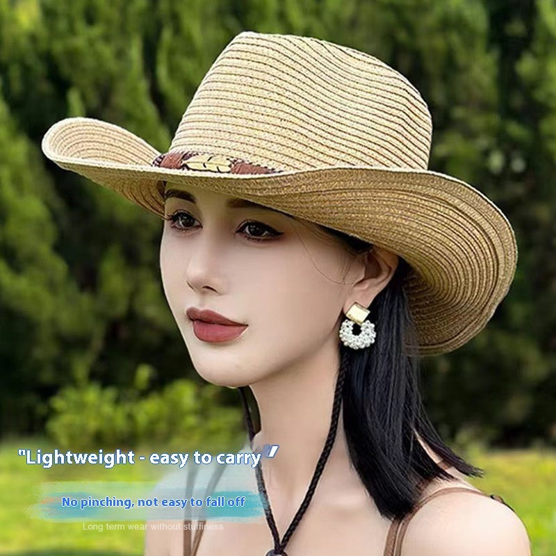 Retro Hand-woven Straw Hat For Men And Women