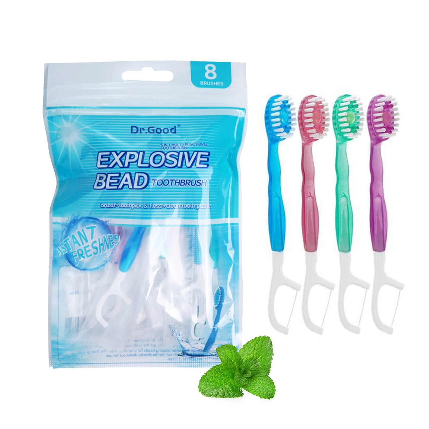 5-in-1 Mini Travel Toothbrush