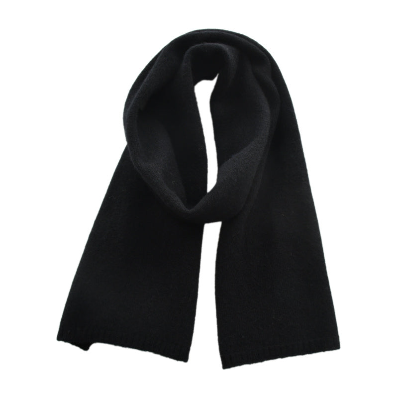 Women's Fashion Versatile Knitted Wool Solid Color Scarf