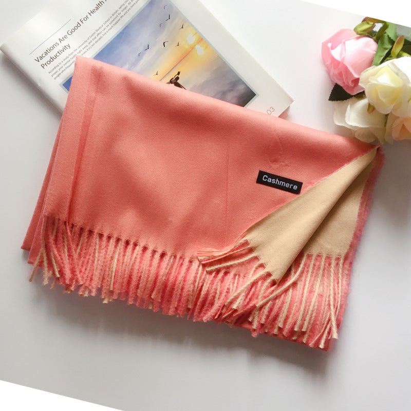 Korean Style Wild Tassel Shawl To Keep Warm