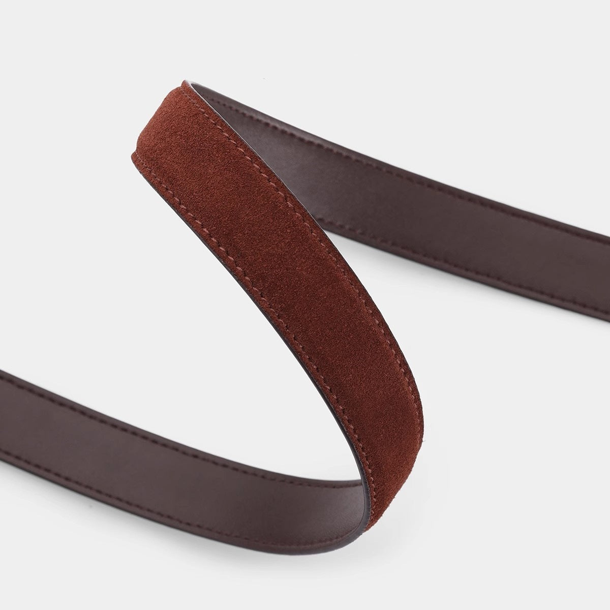 Retro Pin Buckle Suede Cowhide Belt
