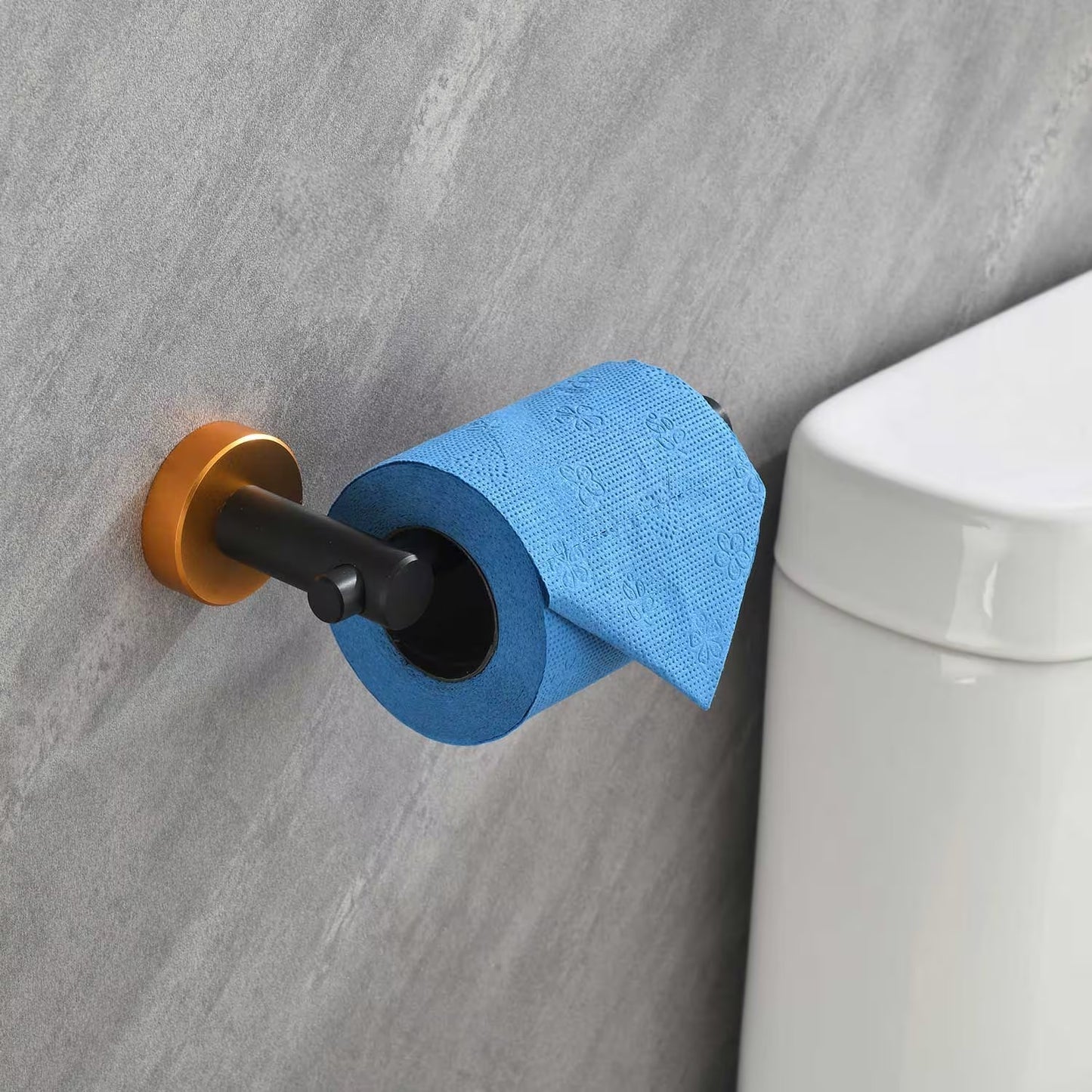 6 Piece Bathroom Towel Rack Set Wall Mount White Icon