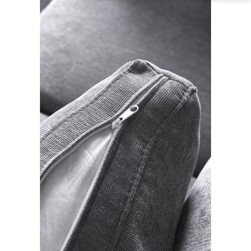 Modular Sofa Grey Chenille Fabric, Simple And Grand, The Seat And Back Is Very Soft. This Is Also A KNOCK DOWN Sofa