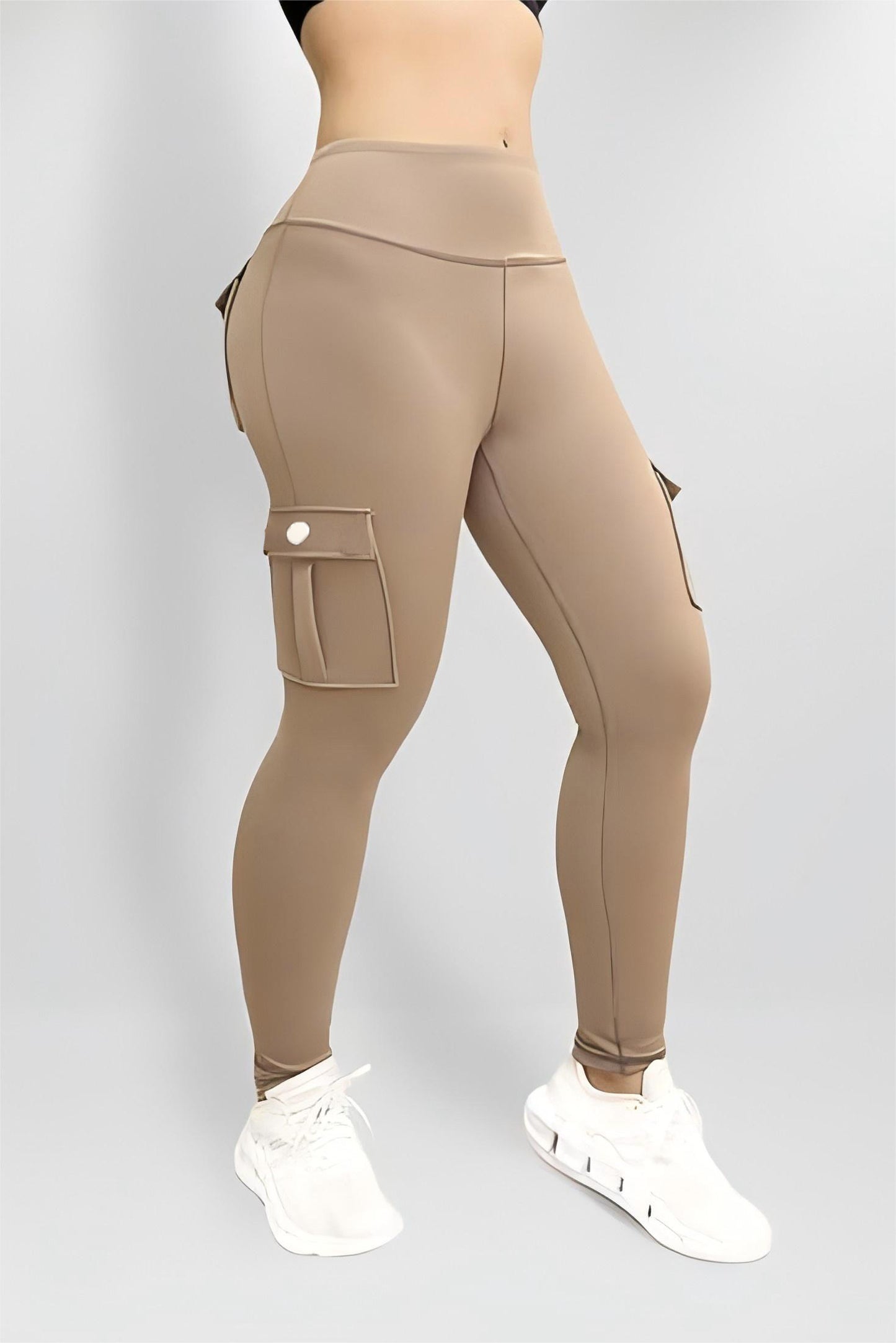 Plus Size High Waisted Plus Size Skinny Bottom Pants - Outer Wear For Running Fitness Workout Sports - Women's Pants