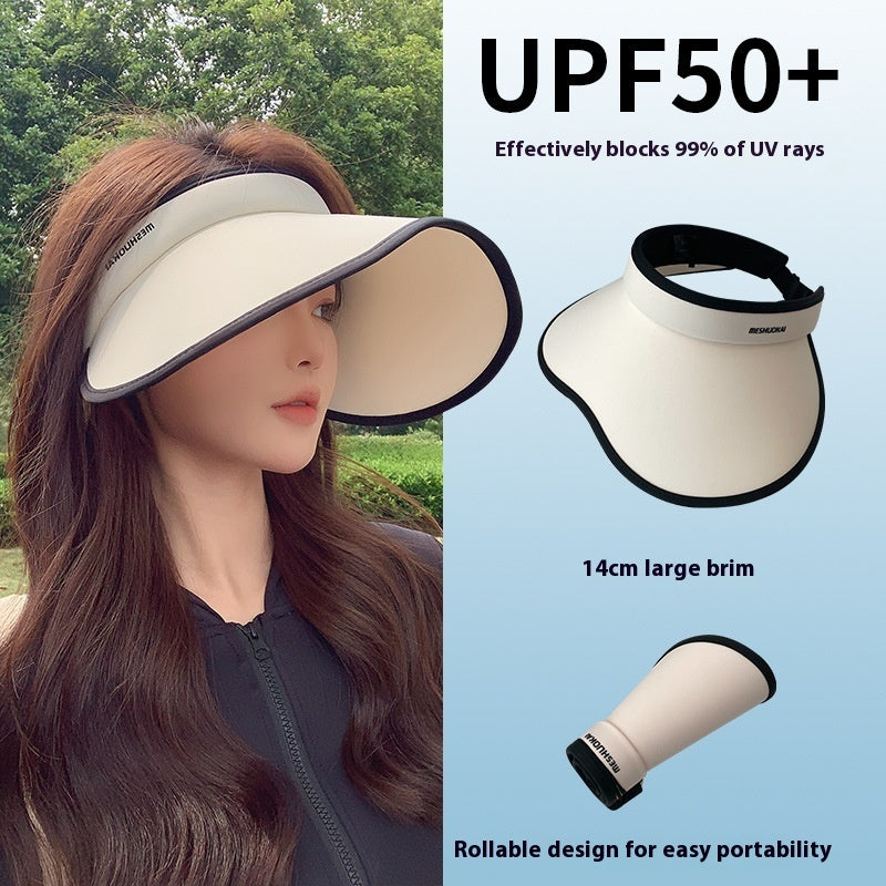 UV Protection Sunshade Female Sun Protection Hat Plus-sized