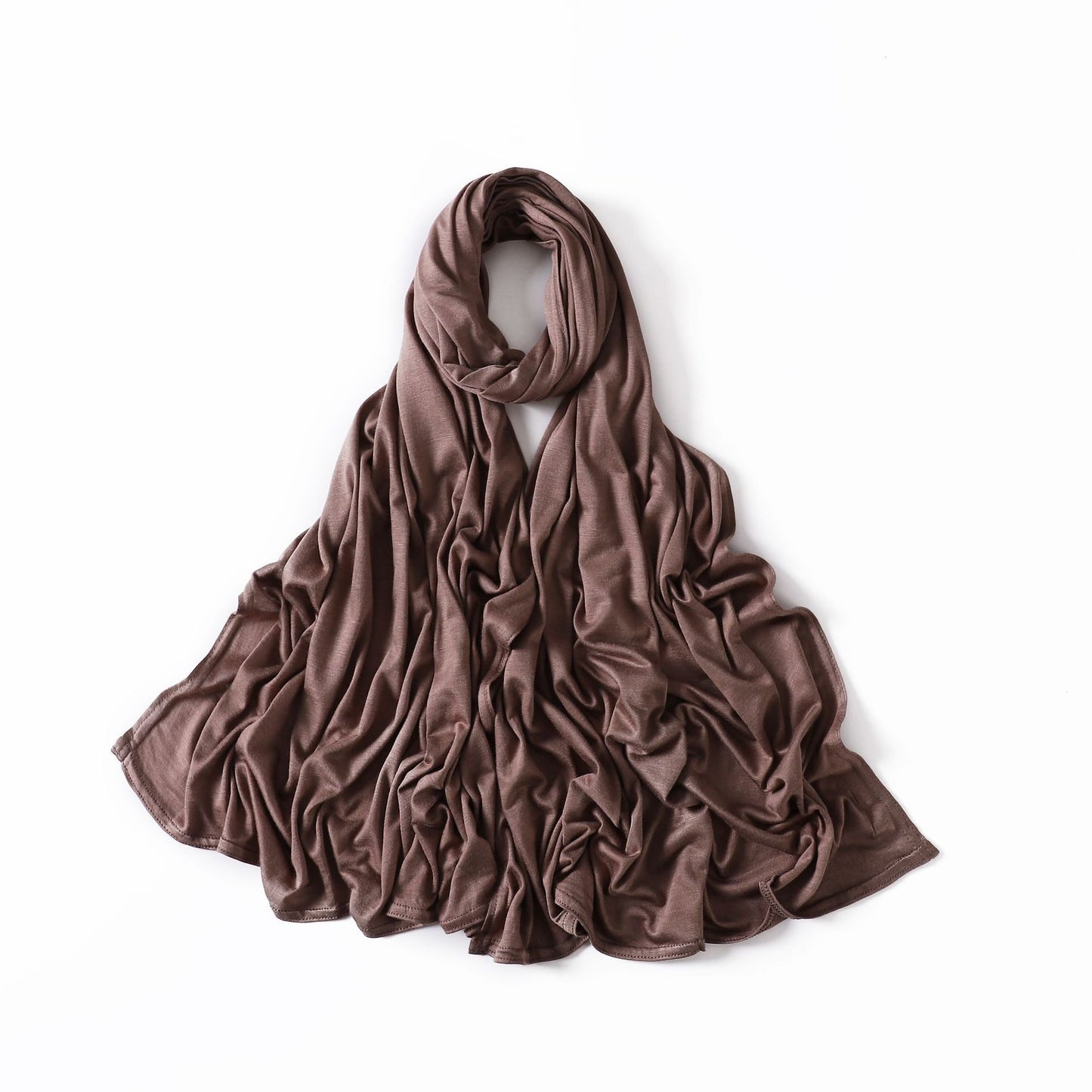 35 Colors Malaysia Pure Color Modal Curling Mercerized Cotton Scarf