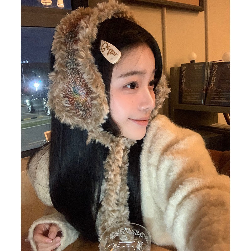Maillard Vintage Plush Women's Winter Warm Anti-freezing Cute Ear Covers
