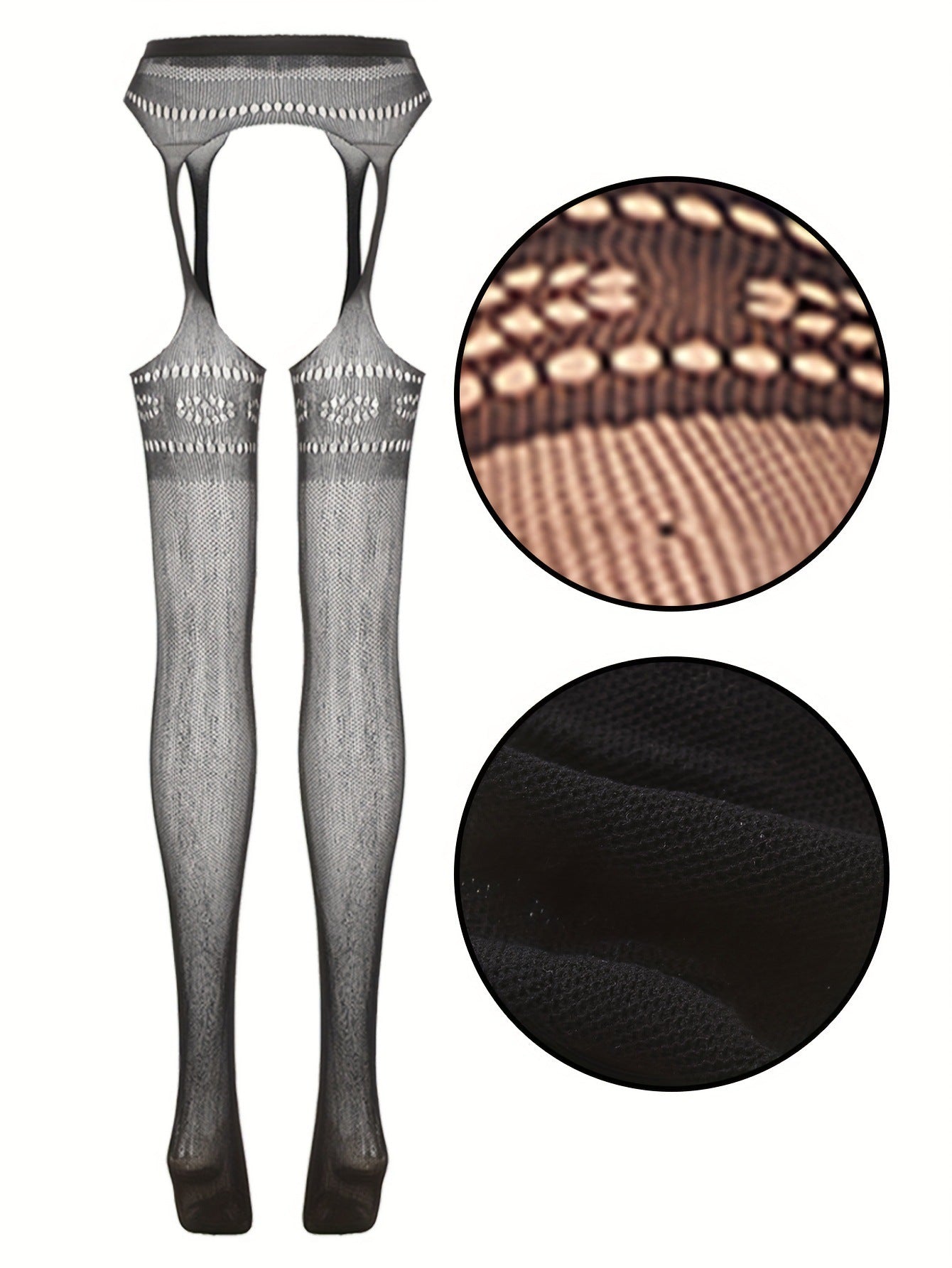 Women's European And American Hollow Bottoming Pantyhose