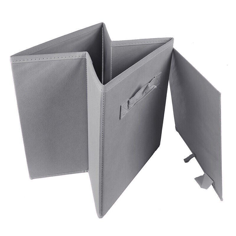 4 Pack Foldable Storage Box Foldable Canvas Drawer Organizer Fabric Cube
