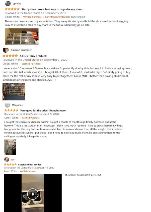 18 Pieces Moisture-proof And Dust-proof Simple White Plastic Transparent Thickened Shoe Box