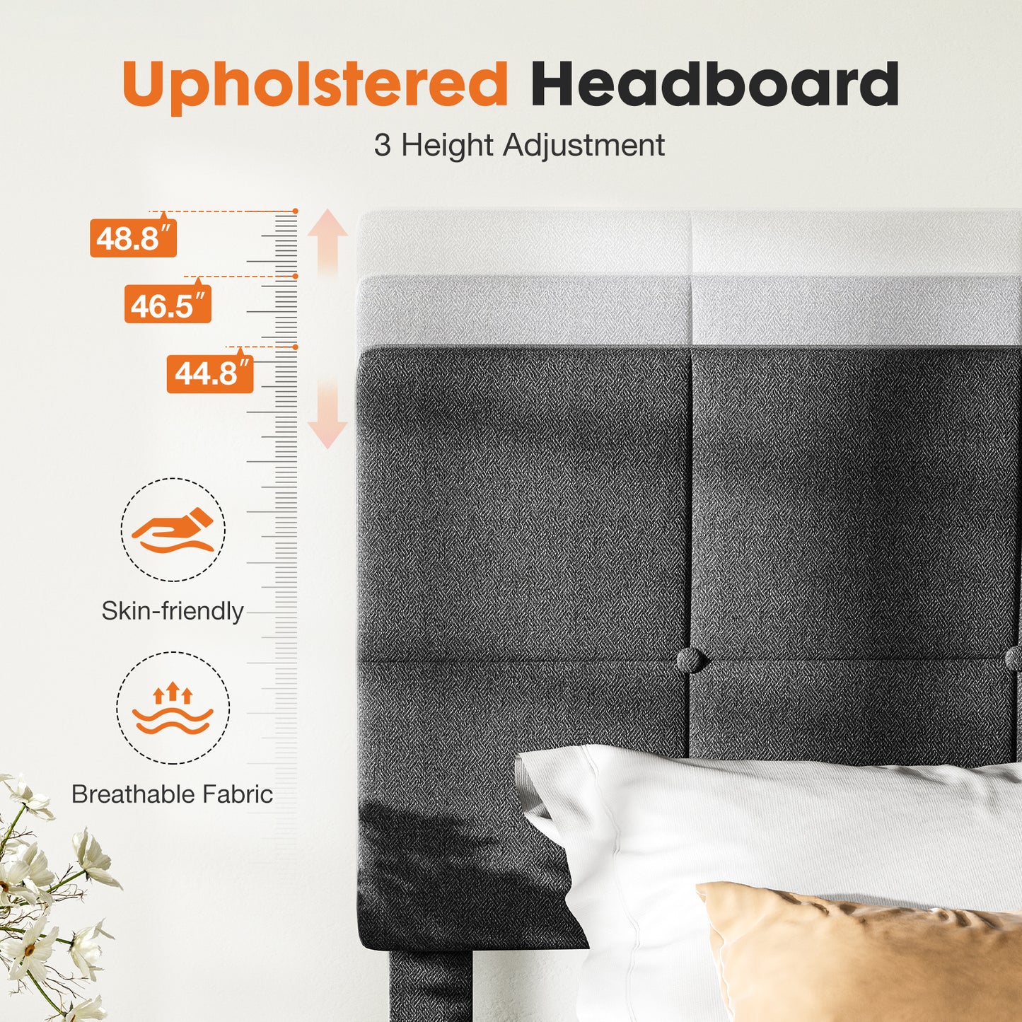 Full Bed Frame With Headboard