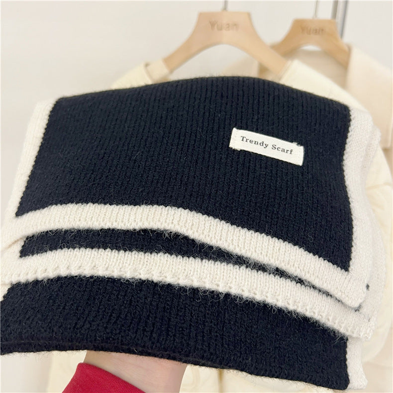 Women's Winter Collar With A Warm Soft Little Scarf