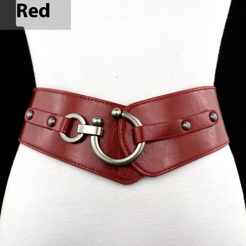 Simple All-match Women's Width Elastic Belt