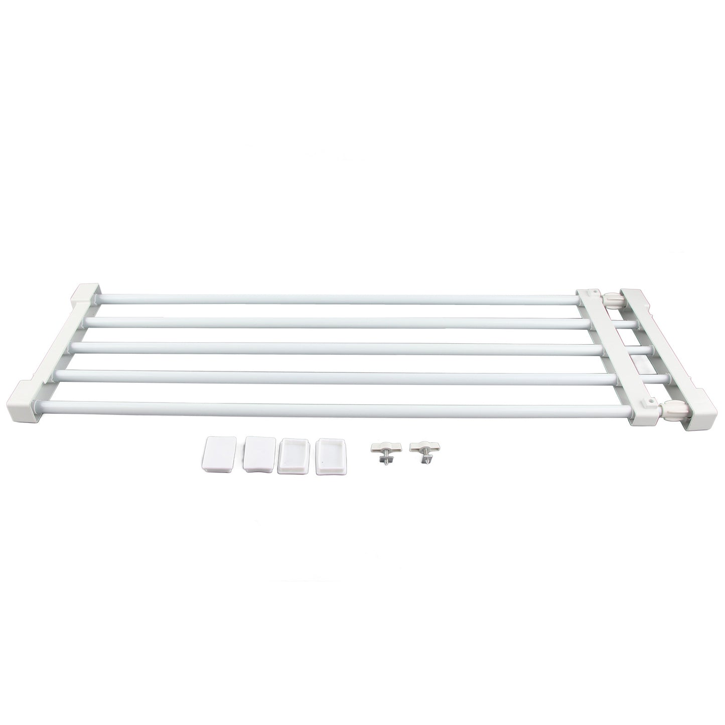 Adjustable Telescopic Storage Rack Cupboard Wardrobe Closet Divider Partition Shelf