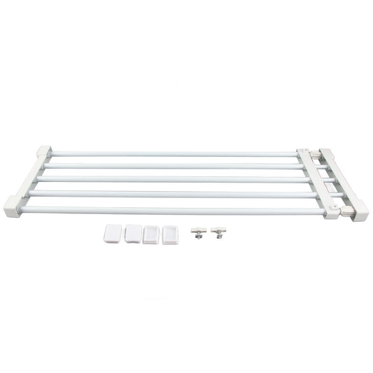 Adjustable Telescopic Storage Rack Cupboard Wardrobe Closet Divider Partition Shelf