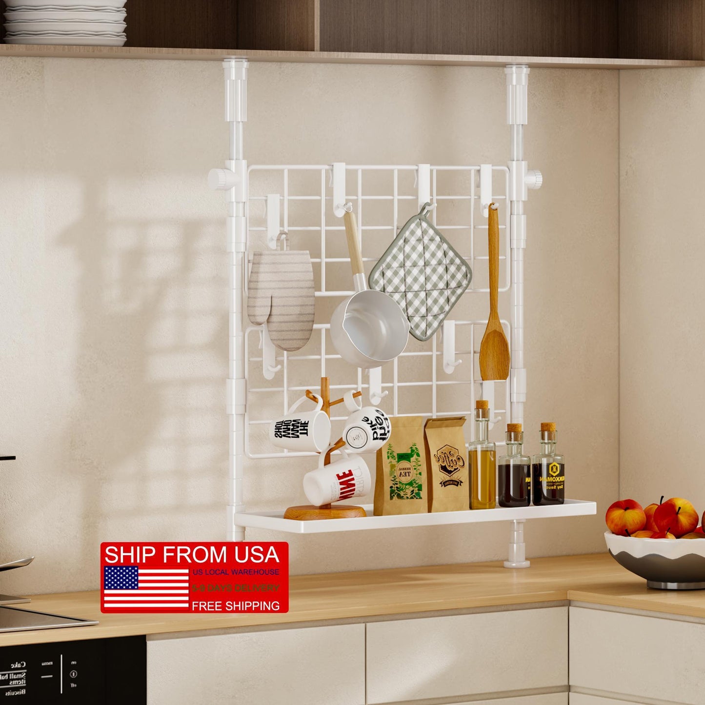 High Quality Three-Layer Adjustable Telescopic Stainless Steel Kitchen Sink Storage Rack