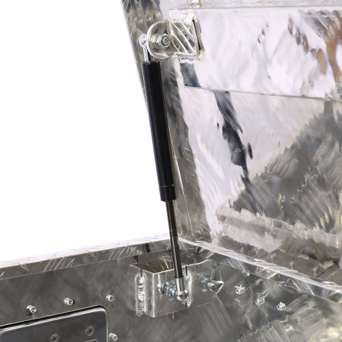 39inch Aluminum Tool Box,heavy Duty Truck Bed Tool Box,outdoor Trailer Pickup Storage Tool Box,RV Storage Organizer,underbody Box W Lock Keys,silver 39x13x10inch