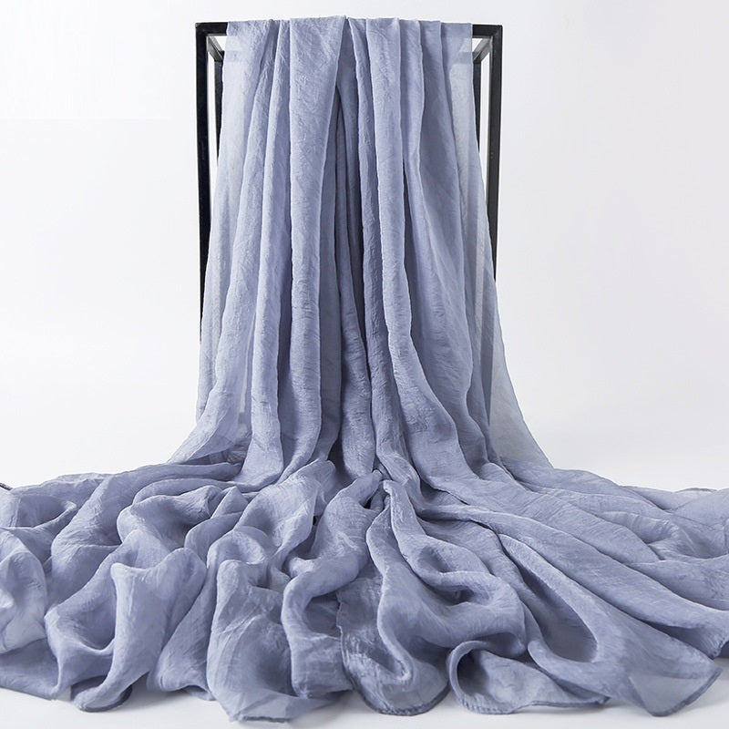 Summer New Simulation Silk Scarf Ladies Sun Protection Shawl