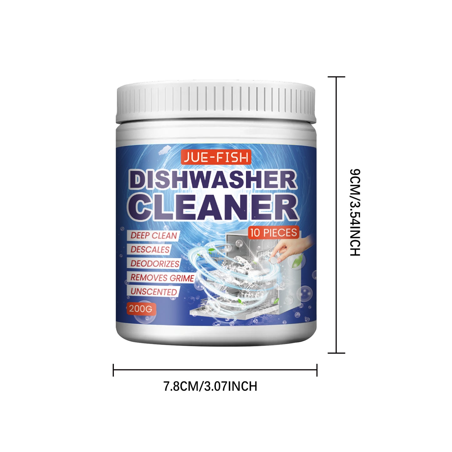 Dishwasher Cleaning Tablets For Removing Dirt And Oil Stains