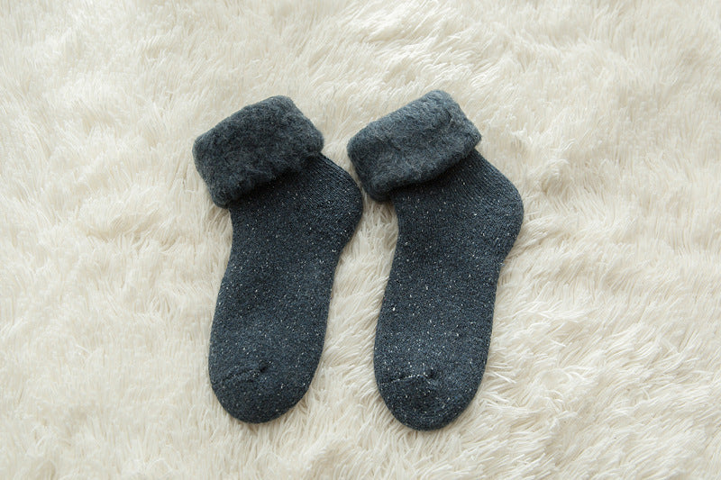 Winter Thick Wool Lined Warm Stockings
