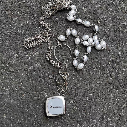 Cleanfit Metal Pearl Waist Chain Female American Style Hip Hop High Street