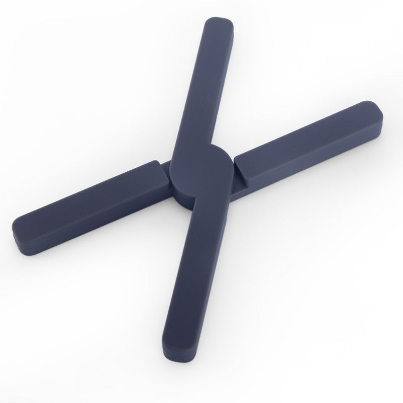 3 Pack Non-Slip Thick Foldable Silicone Trivets, Heat-Resistant Folding Pad, Eco Expanding Silicone Pot Holder, Hot Pad With Collapsible Cross Design Save Much Space Silicone Heat Resistant Pad