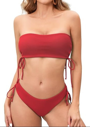 Women's Fashion Simple Solid Color Bikini Set