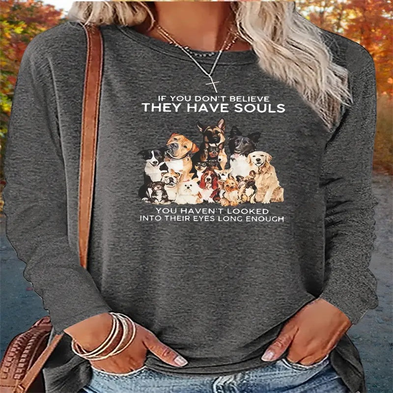 Women's Printed Hoodless Sweatshirt