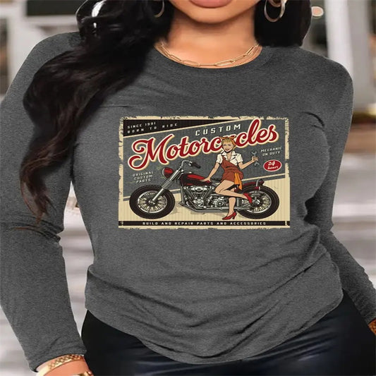 Women's Printed Hoodless Sweatshirt