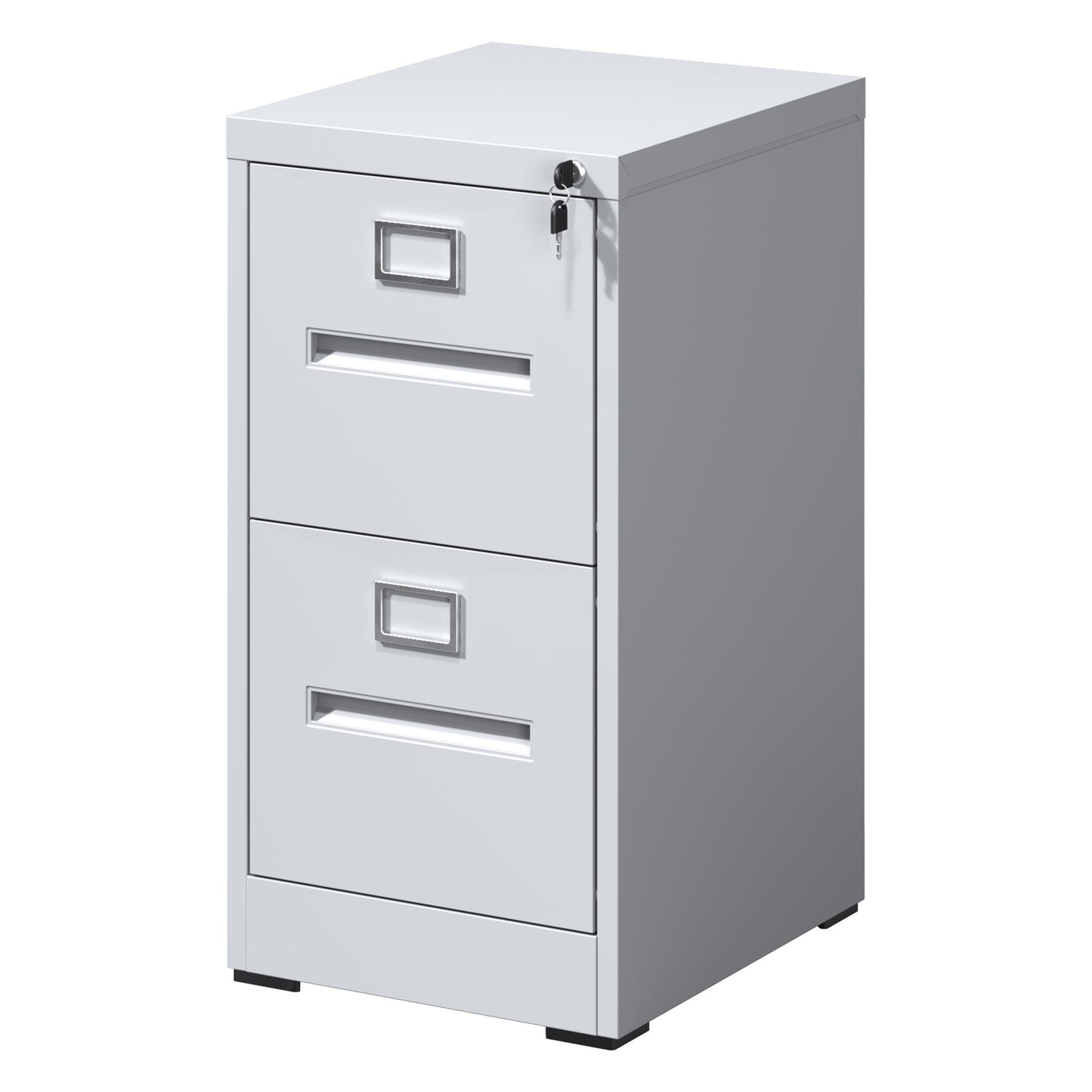 2 Drawer File Cabinet With Lock Metal Vertical File Cabinet Office Home, A4 Legal Letter Size Narrow File Cabinet Locked,Assembly Required