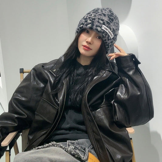 High-end New Jacquard Thick Warm All-match Knitted Hat