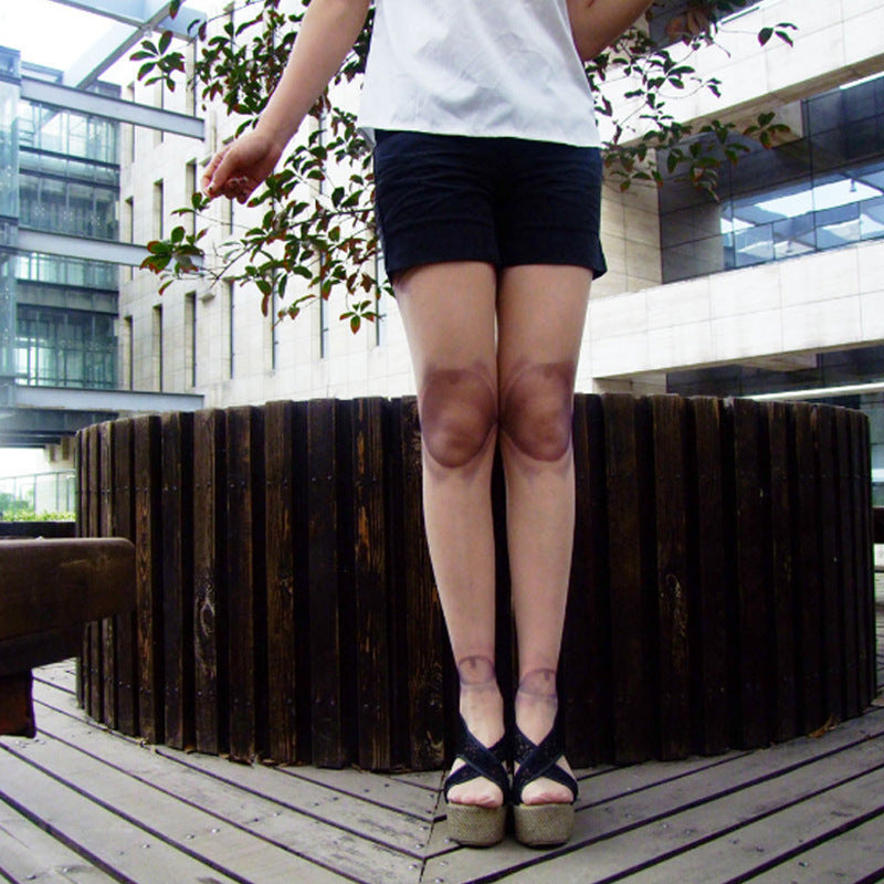 Japanese Harajuku Style Printed Joint Stockings