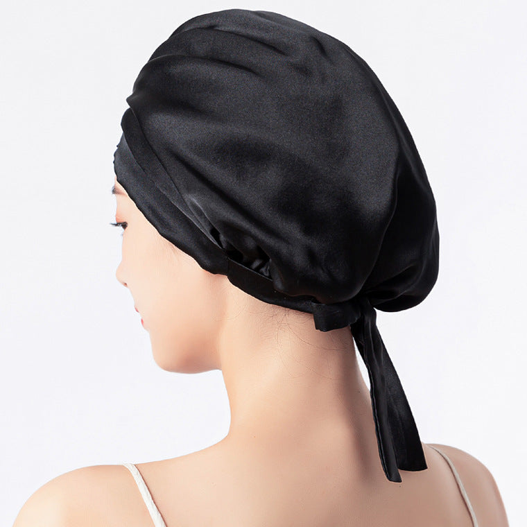Fashion Home Sleep Lunch Break Hair Care Hat Satin