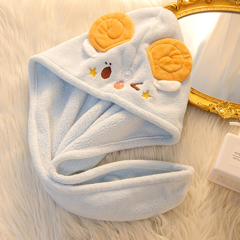 Cartoon Coral Fleece Shepherd XINGX Hair Dryer Hat