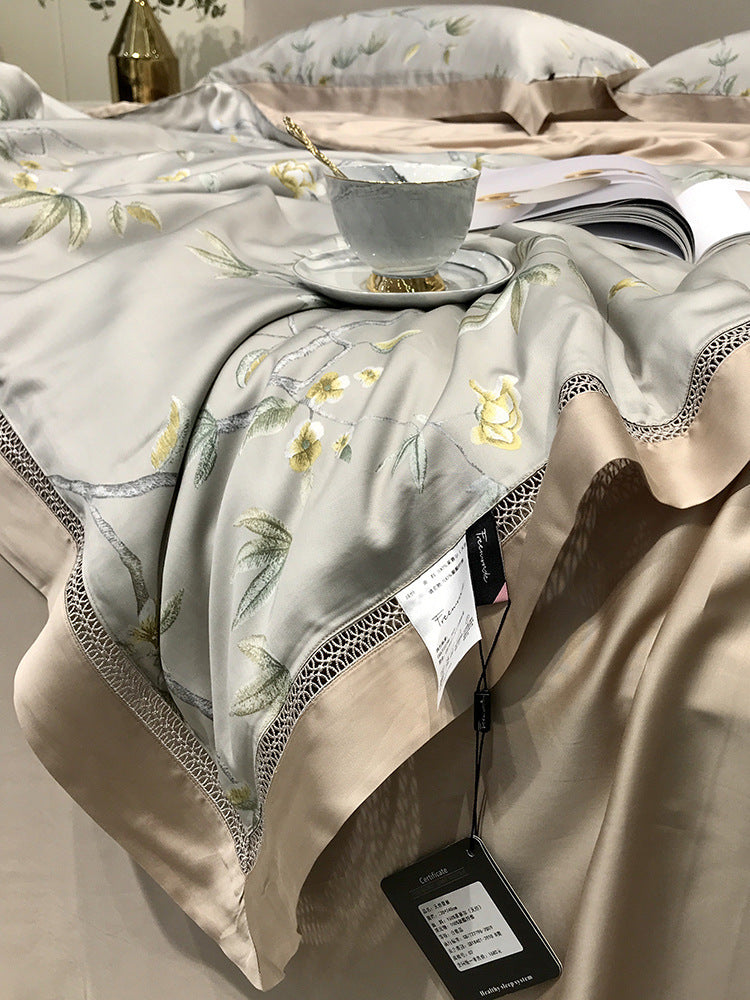 High-end Tencel Summer Cooling Duvet Four-piece Set