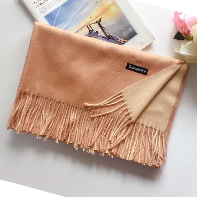Korean Style Wild Tassel Shawl To Keep Warm