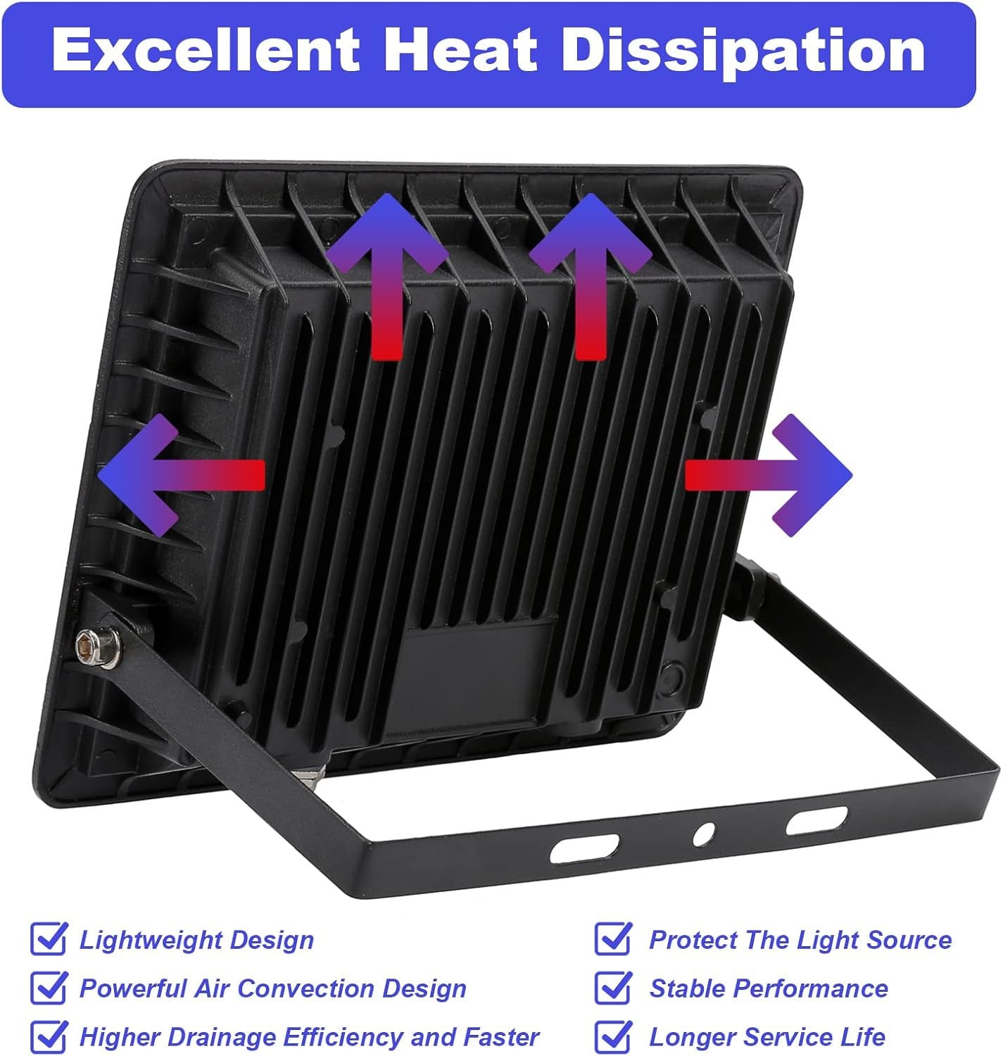 50W LED FLOODLIGHT SECURITY LIGHT OUTDOOR GARDEN LAMP FLOOD LIGHTS 6500K IP66