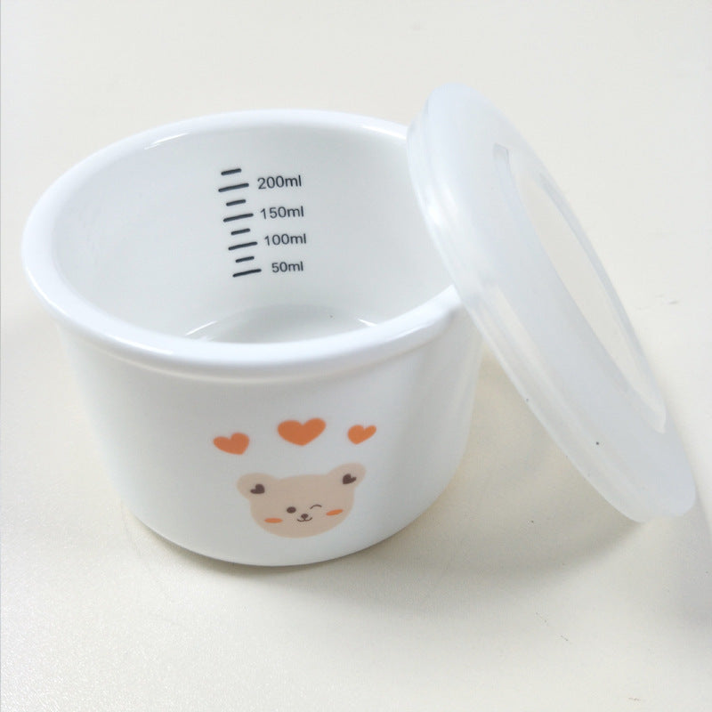 Baby Bear Print Multifunctional Food Complementary Bowl
