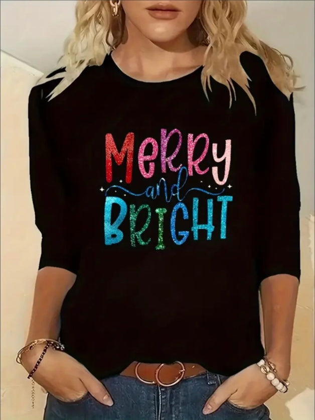 Women's Printed Hoodless Long Sleeve Sweatshirt