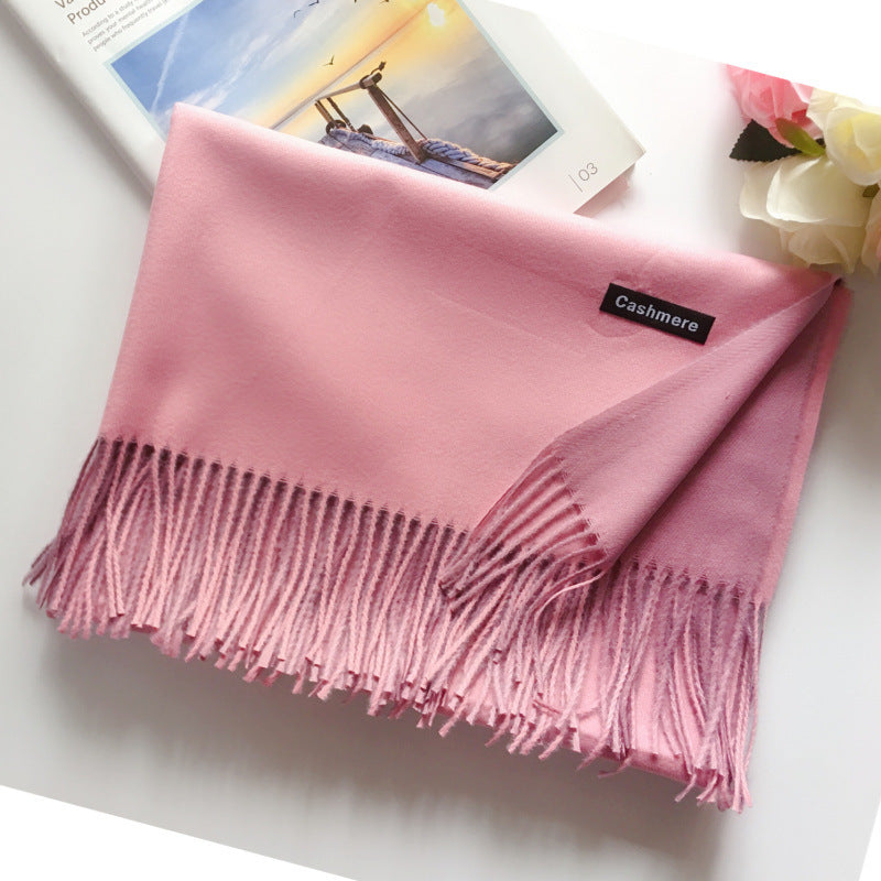Korean Style Wild Tassel Shawl To Keep Warm