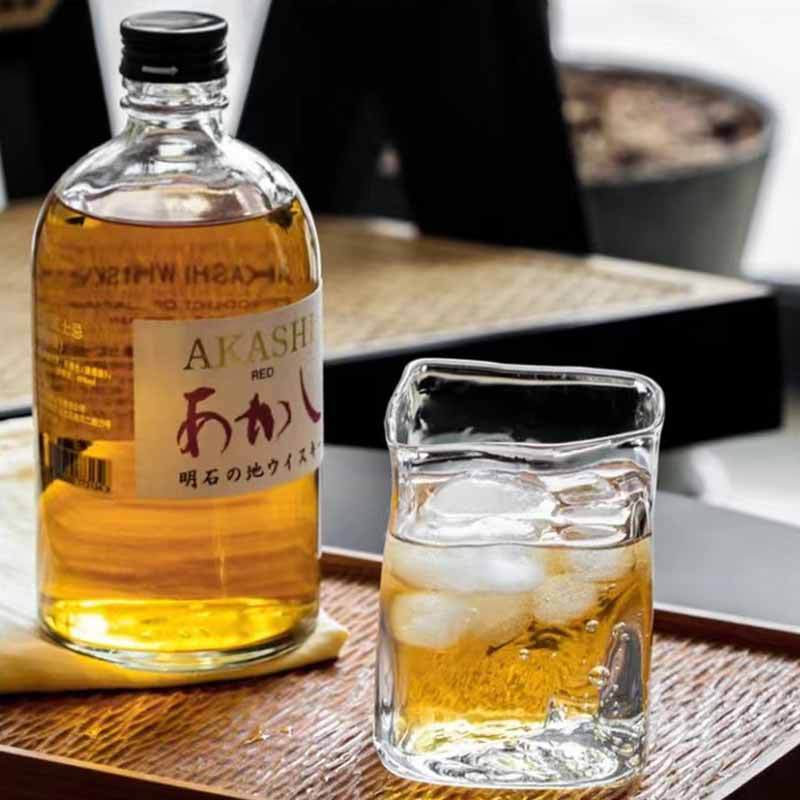 Transparent Irregular Niche Whisky Glasses For Household Use