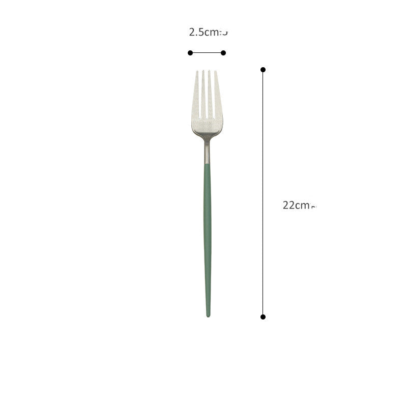 Electroplating Western Tableware Stainless Steel Cutlery Set