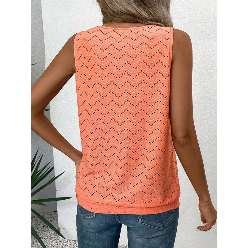 Womens Tank Tops Loose Fit Casual Sleeveless Tops Keyhole Neck Trendy Summer Tops