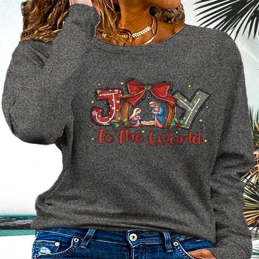 Women's Printed Hoodless Sweatshirt