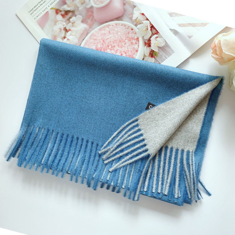 Korean Style Wild Tassel Shawl To Keep Warm