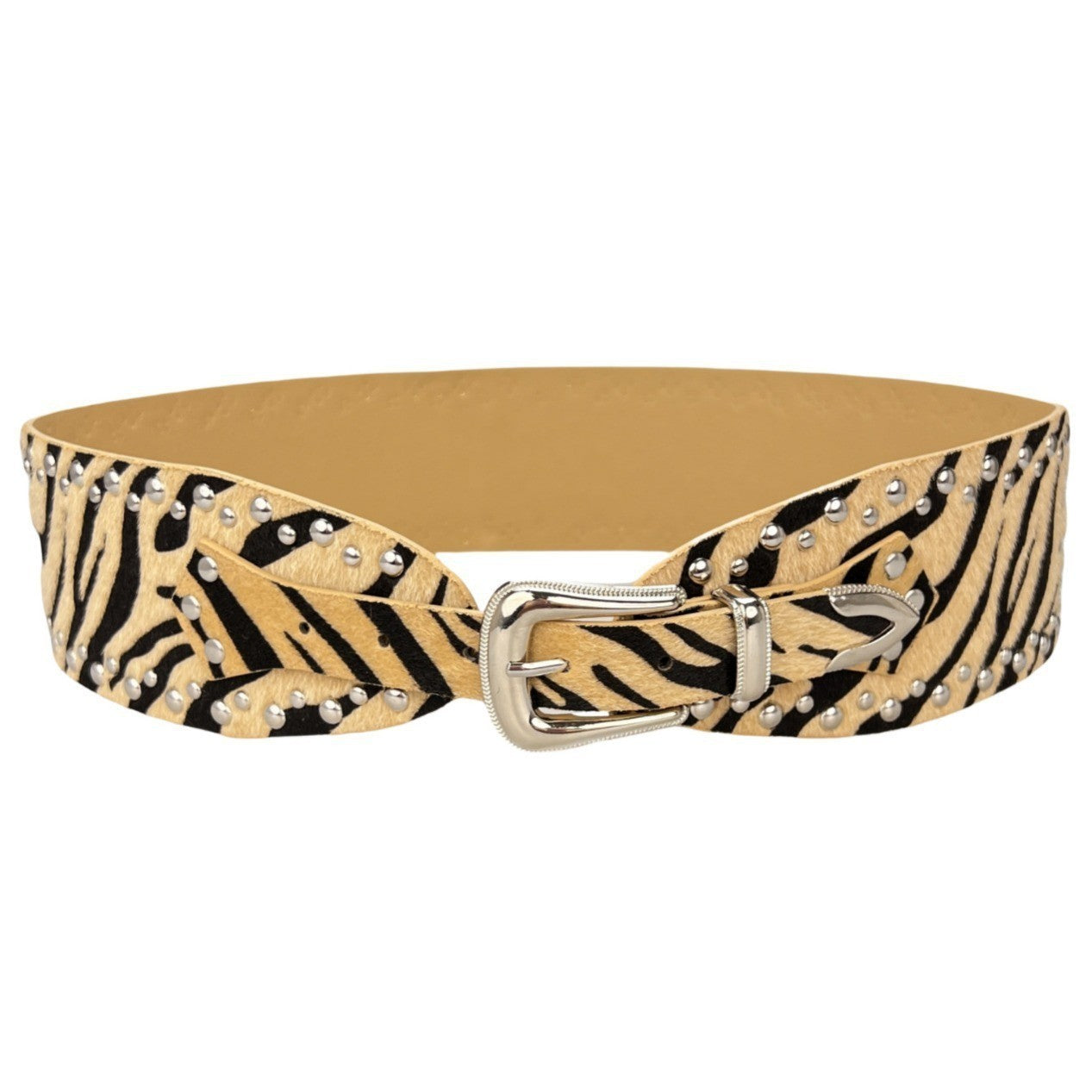 Women's Fashion Rivet Stitching Alloy Belt