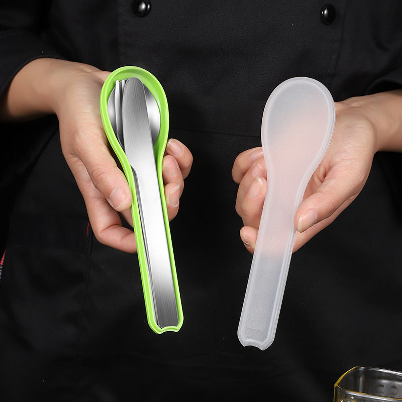 Student Travel Convenient Stainless Steel Cutlery Set